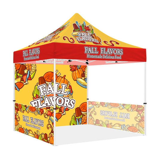 Food Pop Up tent - Fall Flavors 10x10 Pop Up Canopy Tent - ablem8canopy