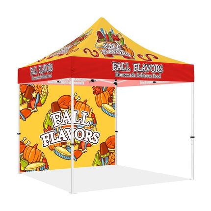 Food Pop Up tent - Fall Flavors 10x10 Pop Up Canopy Tent - ablem8canopy