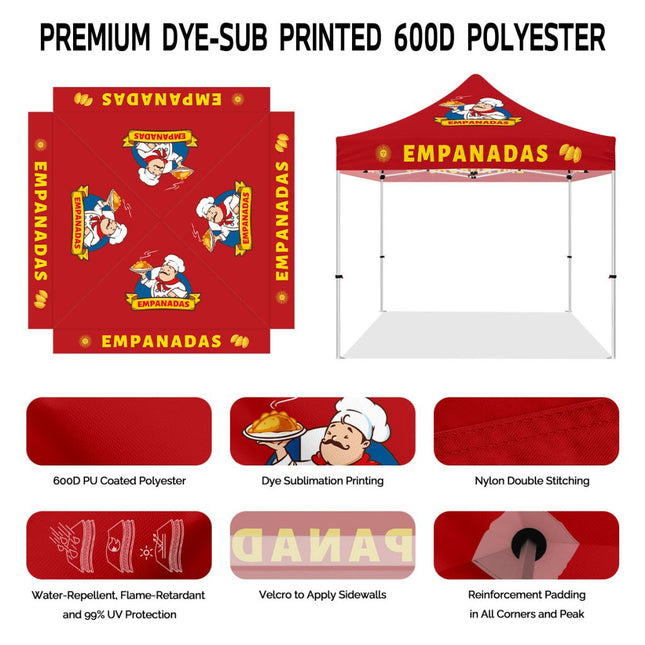 Food Vendor Tents - ABLEM8CANOPY 10x10 Empanadas canopy tent heavy duty - ablem8canopy