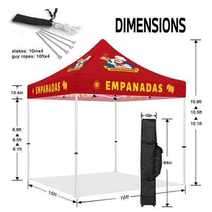 Food Vendor Tents - ABLEM8CANOPY 10x10 Empanadas canopy tent heavy duty - ablem8canopy