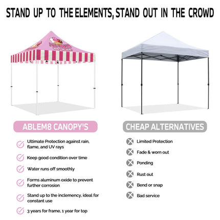 Ice Cream Tent - ABLEM8CANOPY Ice Cream 10x10 Personalized Canopy Tents for Sale - ablem8canopy