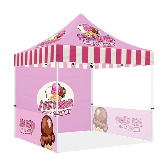 Ice Cream Tent - ABLEM8CANOPY Ice Cream 10x10 Personalized Canopy Tents for Sale - ablem8canopy