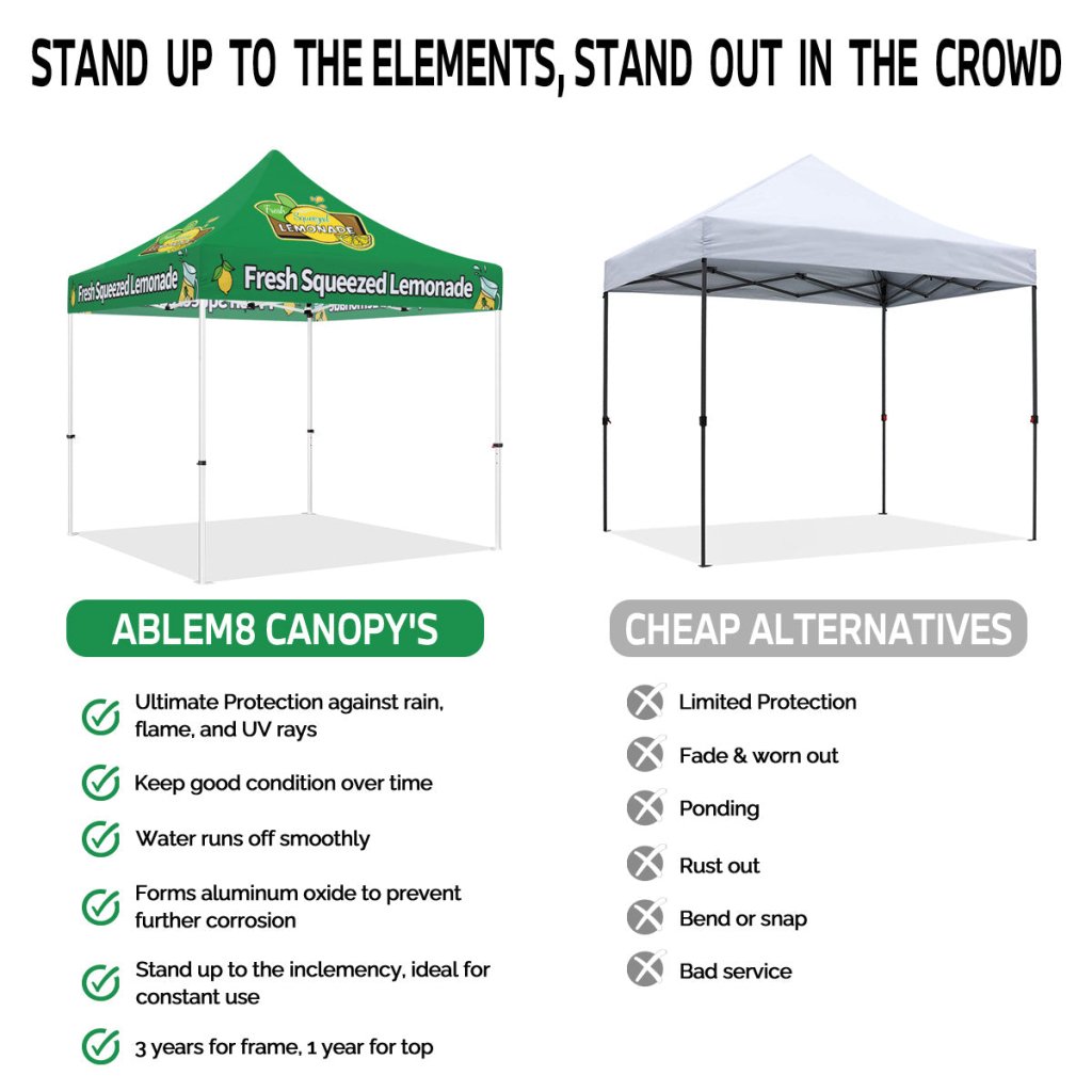 tent stand up 10x10 Fresh Squeezed Lemonade Pop Up Tent
