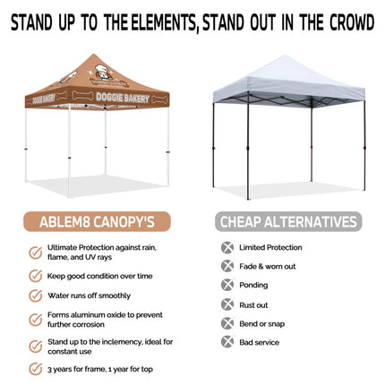 Pet Shop Tent - Doggie Bakery 10x10 Pop Up Canopy Tent - ablem8canopy