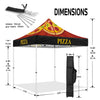 Pizza Tent - ABLEM8CANOPY Pizza Themed Heavy Duty Canopy Tent for Food Vendors - ablem8canopy