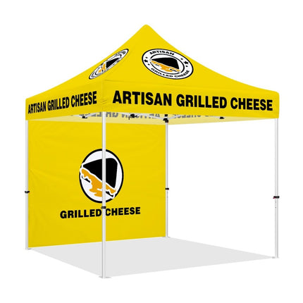 Pop Up Food Tent - Artisan Grilled Cheese 10x10 Canopy Tent With Sides - ablem8canopy