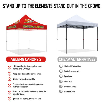 Tent for Food - Breakfast&Coffee Canopy Tent 10x10 - ablem8canopy