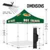 Tents for Food Vendors - ABLEM8CANOPY Hot Falafel 10 x10 Vendor Tent - ablem8canopy