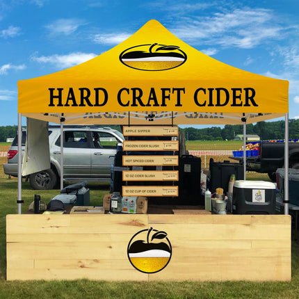 Tents for Vendors - ABLEM8CANOPY Hard Craft Cider 10x10 Food Vendor Tent - ablem8canopy