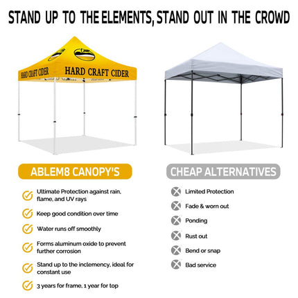 Tents for Vendors - ABLEM8CANOPY Hard Craft Cider 10x10 Food Vendor Tent - ablem8canopy