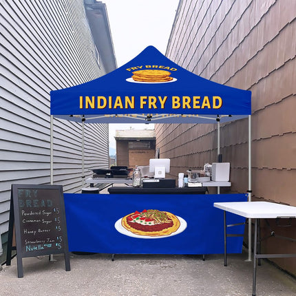 Vendor Tent with Sides - ABLEM8CANOPY Indian Fry Bread 10x10 Vendor Pop Up Tent - ablem8canopy
