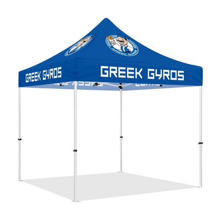 Vendor Tents 10x10 - ABLEM8CANOPY Greek Gyros 10x10 Vendor Canopy Tent - ablem8canopy