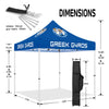 Vendor Tents 10x10 - ABLEM8CANOPY Greek Gyros 10x10 Vendor Canopy Tent - ablem8canopy