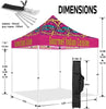 Vendor Tents - ABLEM8CANOPY Gourmet Indian Cuisine 10x10 Canopies Pop Up Tent - ablem8canopy